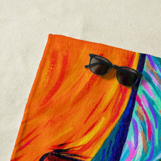 スターリーサンセットビーチタオルバイフロリダガール ビーチタオル