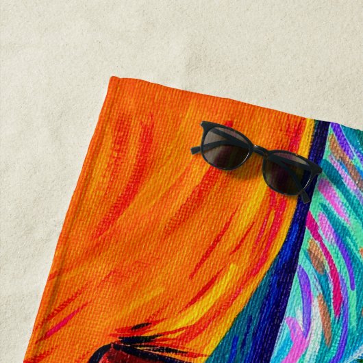 スターリーサンセットビーチタオルバイフロリダガール ビーチタオル (インサイチュ)