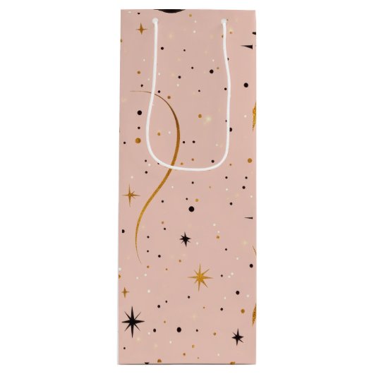 スターリーシップ – スターパターン付きワインバッグ ワインギフトバッグ (正面)