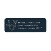 スターリージョイホリデイ差出人住所ラベル ラベル (正面)