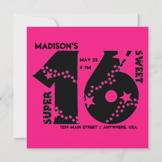 スターリースすごいイート16招待状 招待状 (正面)