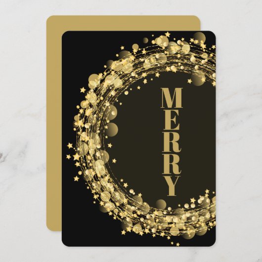 スターリースオンブラッククリスマス シーズンカード (正面/裏面)