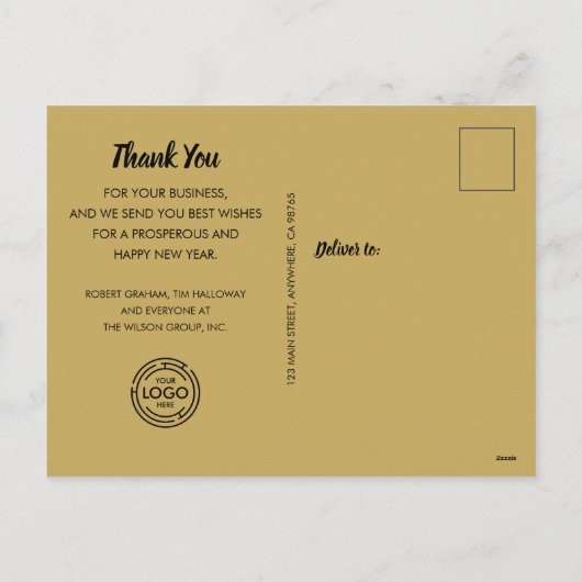 スターリースオンブラッククリスマス シーズンポストカード (裏面)