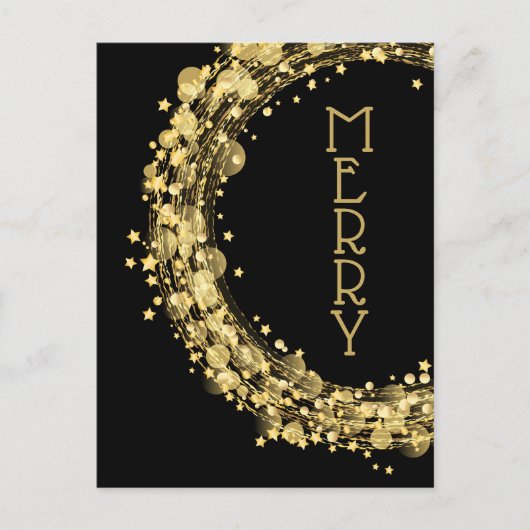 スターリースオンブラッククリスマス シーズンポストカード (正面)