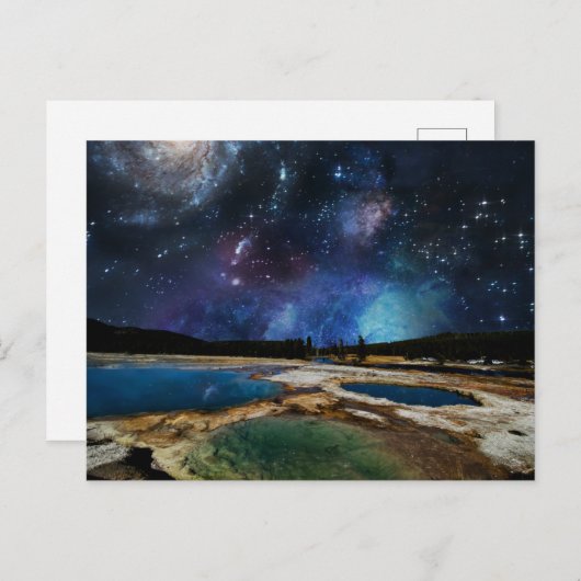 スターリースカイイエローストーン国立公園はがき ポストカード (正面/裏面)