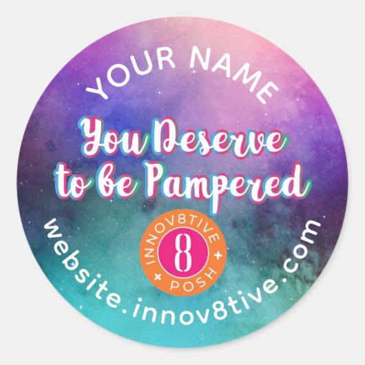 スターリースカイインノフ8イティブポーラベル ラウンドシール (正面)