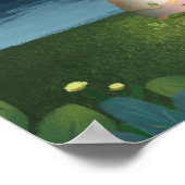 スターリースカイキャンピングカップルのテント ポスター (角)