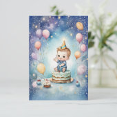 スターリースカイファースト誕生日カード カード (スタンド正面)