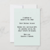 スターリースカイファースト誕生日カード カード (裏面)