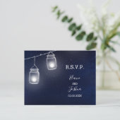 スターリースカイ・メイソンのジャース結婚式の出欠 インビテーションポストカード (スタンド正面)