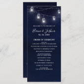 スターリースカイ・メイソンのジャース結婚式 プログラム (正面/裏面)