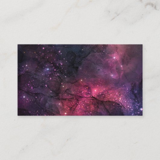スターリースターズ宇宙銀河系惑星パターン 名刺 (正面)