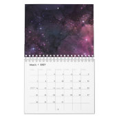 スターリースターズ 外宇宙 銀河惑星柄 カレンダー (3月 2027)