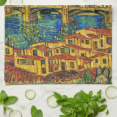 スターリースターリーナイトフローレンスイタリア キッチンタオル (折り畳み)