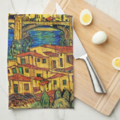 スターリースターリーナイトフローレンスイタリア キッチンタオル (四つ折り)