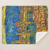 スターリースターリーナイトフローレンスイタリア シェルパブランケット (正面(横))