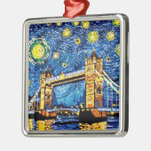 スターリースターリーナイトロンドンイングランド メタルオーナメント (左)