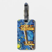 スターリースターリーナイトロンドンイングランド ラゲッジタグ (裏面縦)