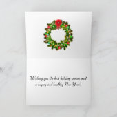 スターリースノーウィーナイトクリスマスカスタムリース シーズンカード (内部)