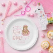 スターリードリームビッグリトルワンスリーピーベア誕生日 ペーパープレート (パーティー)
