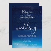 スターリーナイトアンダーザスターズ結婚式招待状 招待状 (正面/裏面)