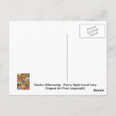 スターリーナイトイスラエルHamsaはがき ポストカード (裏面)