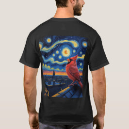 スターリーナイトウィズノーザン（鳥）ショウジョウコウカンチョウ Tシャツ
