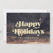 スターリーナイトウィンタースカイシモダンックエレガントシック シーズンカード (正面)