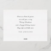 スターリーナイトウィンタースカイシモダンックエレガントシック 箔シーズンカード (裏面)