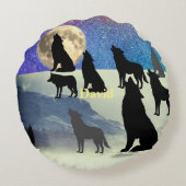 スターリーナイトウォルフパック ラウンドクッション (裏面)