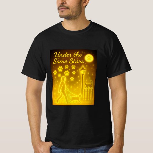 スターリーナイトウォーク 魔法のビンテージ ペットラバー Tシャツ (正面)