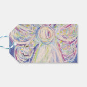 スターリーナイトエンジェルホリデージョイカスタムラベル ギフトタグ (裏面横)