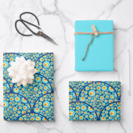 スターリーナイトオンシードゥードルアートデコホタテ ラッピングペーパーシート