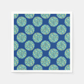 スターリーナイトオンシードードル水玉模様ペーパークラフト スタンダードカクテルナプキン (正面)