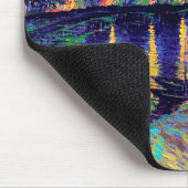 スターリーナイトオーバーザローネヴァンゴッホファインアート マウスパッド (コーナー)