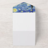 スターリーナイトオールド絵画ズ結婚式招待状 オールインワン招待状 (外側)