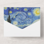 スターリーナイトオールド絵画ズ結婚式招待状 オールインワン招待状 (裏面)