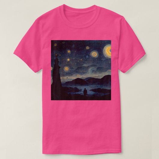 スターリーナイトカスパルDavid Friedrich Tシャツ (デザイン正面)