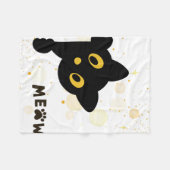 スターリーナイトキャットフリースブランケット フリースブランケット (正面(横))