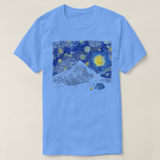 スターリーナイトキャンピングシーン Tシャツ (デザイン正面)