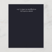 スターリーナイトキャンピング結婚ズインウィルダネス招待状 (裏面)