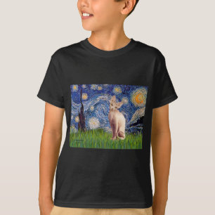 スターリーナイトクリームスフィンクスキャット Tシャツ