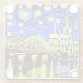 スターリーナイトケルンドイツ大聖堂 ガラスコースター (裏面)