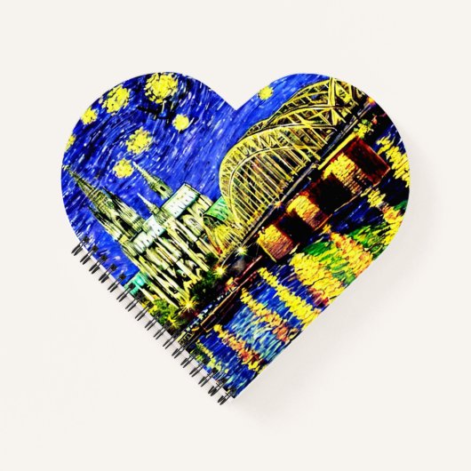 スターリーナイトケルンドイツ大聖堂 ノートブック (正面)