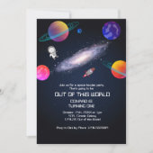 スターリーナイトコズミッククエスト誕生日 招待状 (正面)