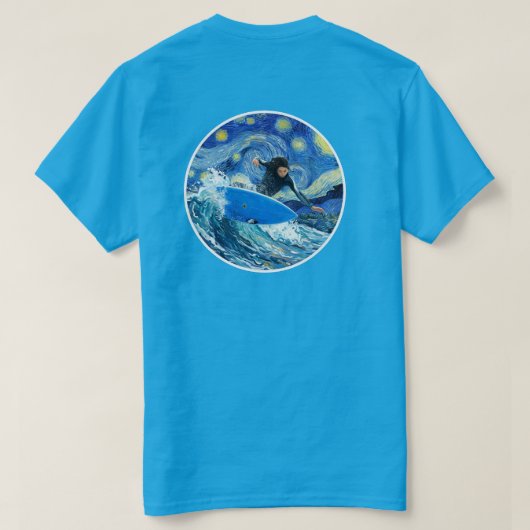 スターリーナイトサーファー Tシャツ (デザイン裏面)