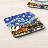 スターリーナイトシドニーオーストラリアオペラハウス コースター (左側)