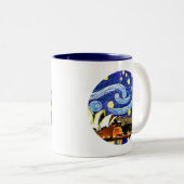 スターリーナイトシドニーオーストラリアオペラハウス ツートーンマグカップ (正面右)