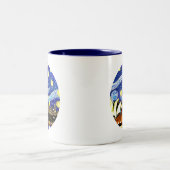 スターリーナイトシドニーオーストラリアオペラハウス ツートーンマグカップ (中央)