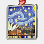 スターリーナイトシドニーオーストラリアオペラハウス メタルオーナメント (左)